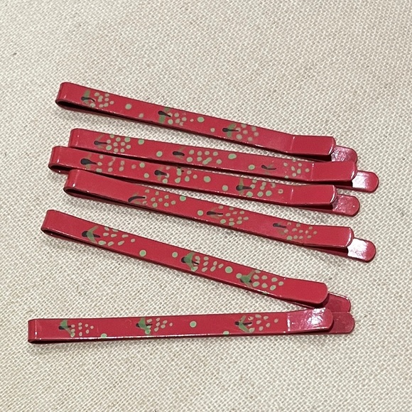 Hand Painted Hair Clip Style Bobby Pin Vintage Handcrafted Fruit Kawaii Retro 31 - Picture 13 of 16